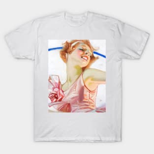 Joseph Christian Leyendecker, Evening Post Advert Crop Painting T-Shirt